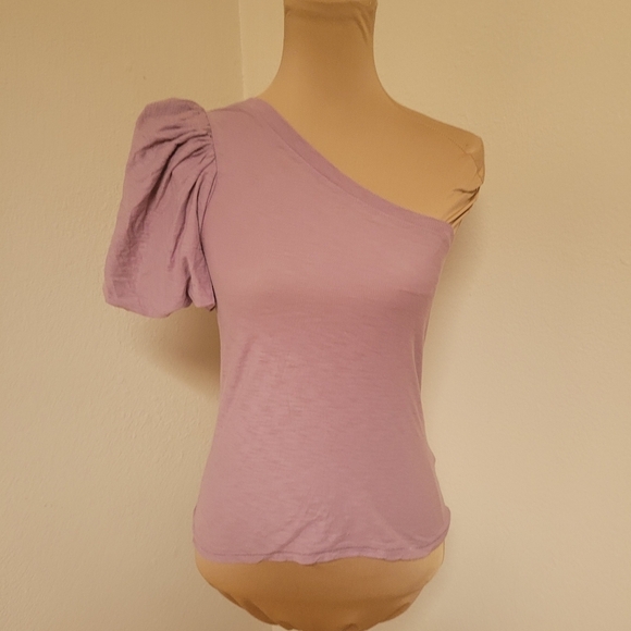 Nation Ltd One-Shoulder Purple Top - Picture 2 of 5